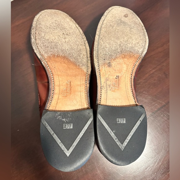 ALLEN EDMONDS Cody Woven Front Tassel Loafers Chili Brown Size 11.5 - Picture 8 of 11